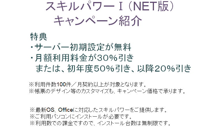 記念キャンペーン　スキルパワー１